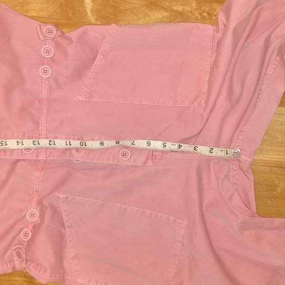 NWOT Pistola Bubblegum Pink Short Sleeve Utility Jumpsuit Size Small 100% Cotton - Picture 7 of 11
